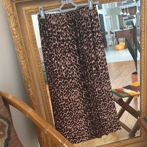 Leopard Print Midi Skirt from Zara